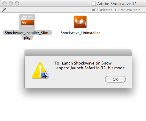 where is shockwave player for mac located